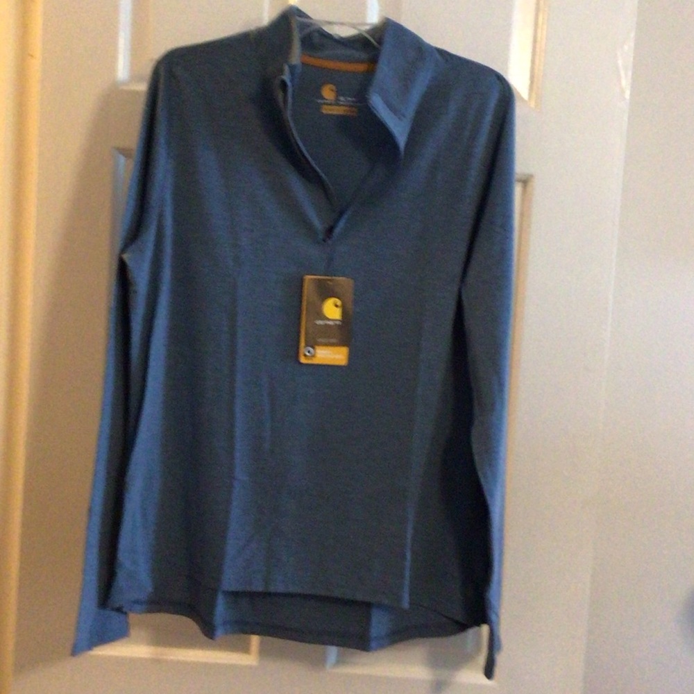 NWT Carhartt Force Delmont Long Sleeve Quarter zip Performance Shirt XL